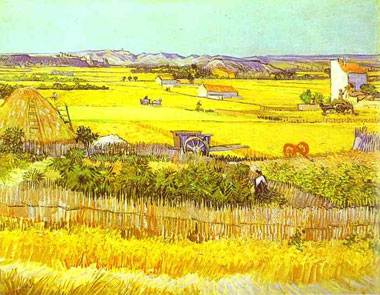 Vincent Van Gogh Harvest Landscape 1888