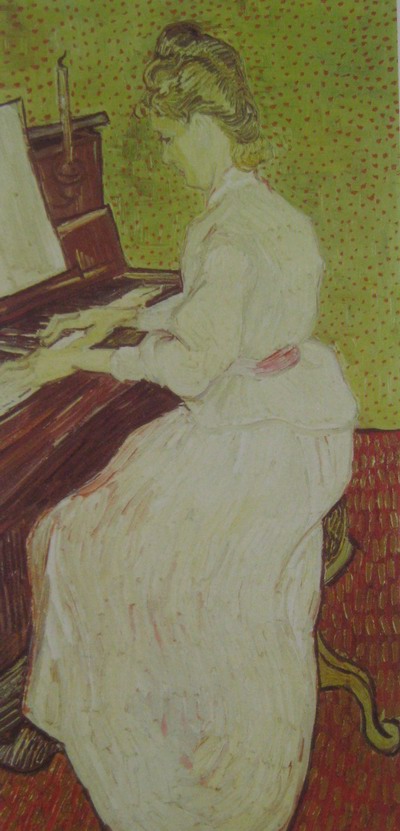 Vincent Van Gogh Marguerite Gachet at the piano