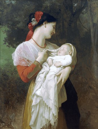 William Bouguereau Admiration Maternelle