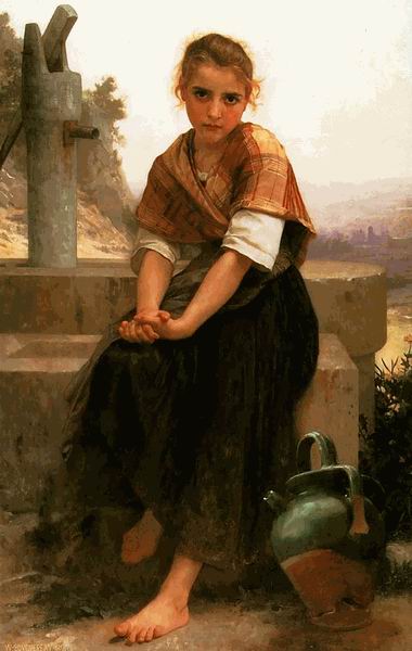 William Bouguereau La Cruche Casse