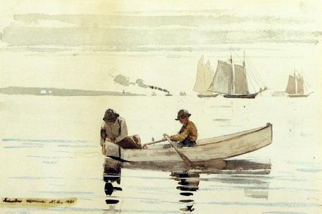 Winslow Homer Boys Fishing, Gloucester Harbor