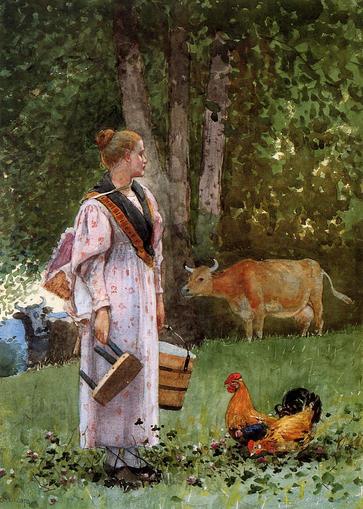 Winslow Homer The Milk Maid