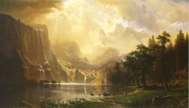 Albert Bierstadt Among the Sierra Nevada