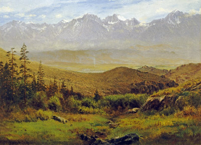 Albert Bierstadt In the Foothills of the Rockies