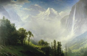 Albert Bierstadt Majesty of the Mountains oil painting