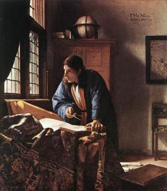 Johannes Vermeer The Geographer 1668