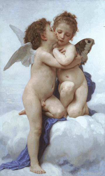 Le Amour et Psyche, enfants William Bouguereau