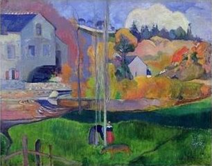 Paul Gauguin rittany Landscape the David Mill