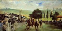 Raeetrack near Paris Edourd Manet oil painting