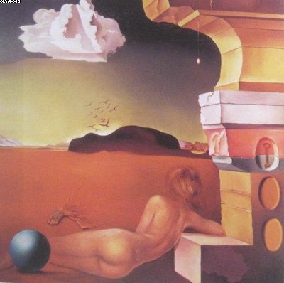 Salvador Dali nude on the plain of rosas oil painting reproduction