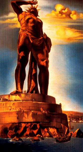 Salvador Dali the colossus of Rhodes