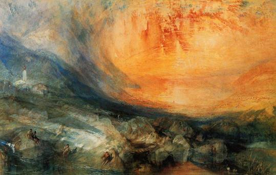 William Turner Goldau oil painting