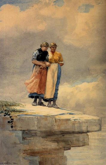 Winslow Homer Looking over the Cliff