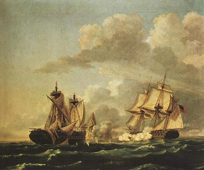 Naval Battle Between the United States & The Macedonian on Oct 30,1812