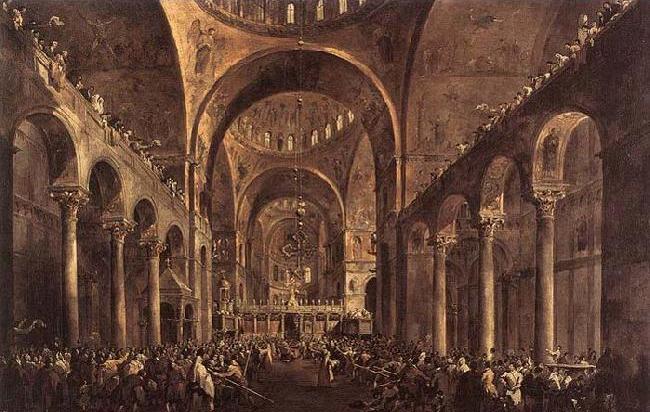 Doge Alvise IV Mocenigo Appears to the People in St Marks Basilica in 1763