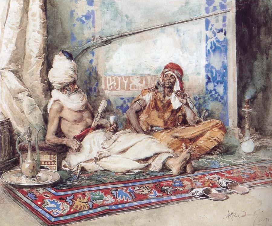 Arabs in an interior