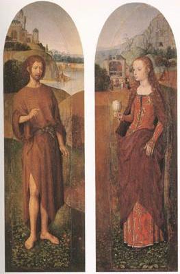 John the Baptist and st mary magdalen wings of a triptych (mk05)