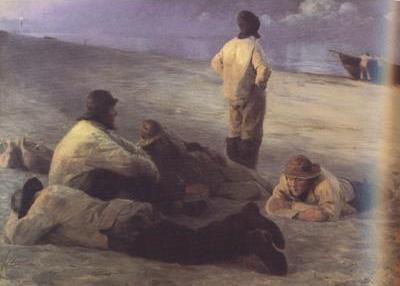 Fishermen on the Skagen Beach (nn02)