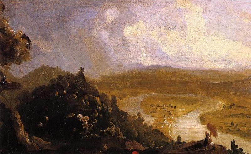 Sketch for View from Mount Holyoke, Northampton,Massachusetts, after a Thunderstorm