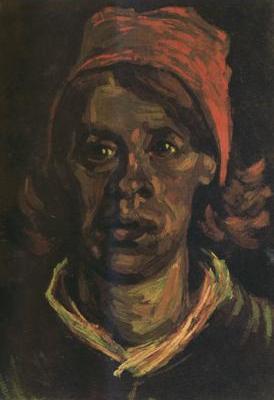 Head of a Peasant Woman with Red Cap (nn04)