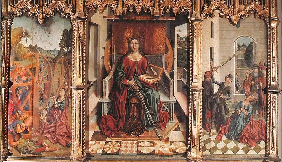 Triptych of St Catherine dfg