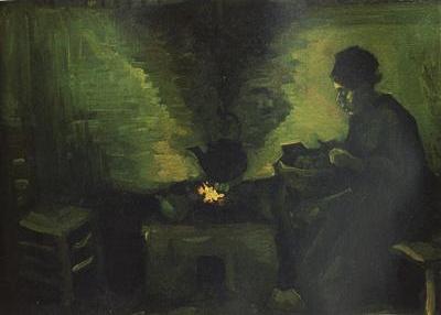 Peasant Woman by the Fireplace (nn04)