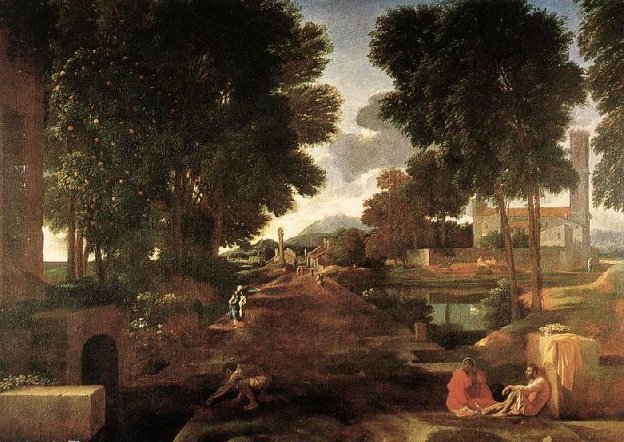A Roman Road 1648 Oil on canvas