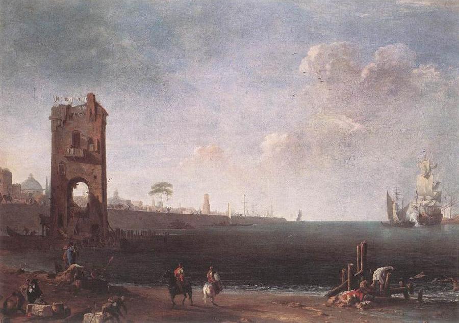 Coastal View with Tower