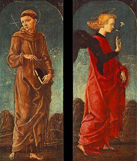 St Francis of Assisi and Announcing Angel