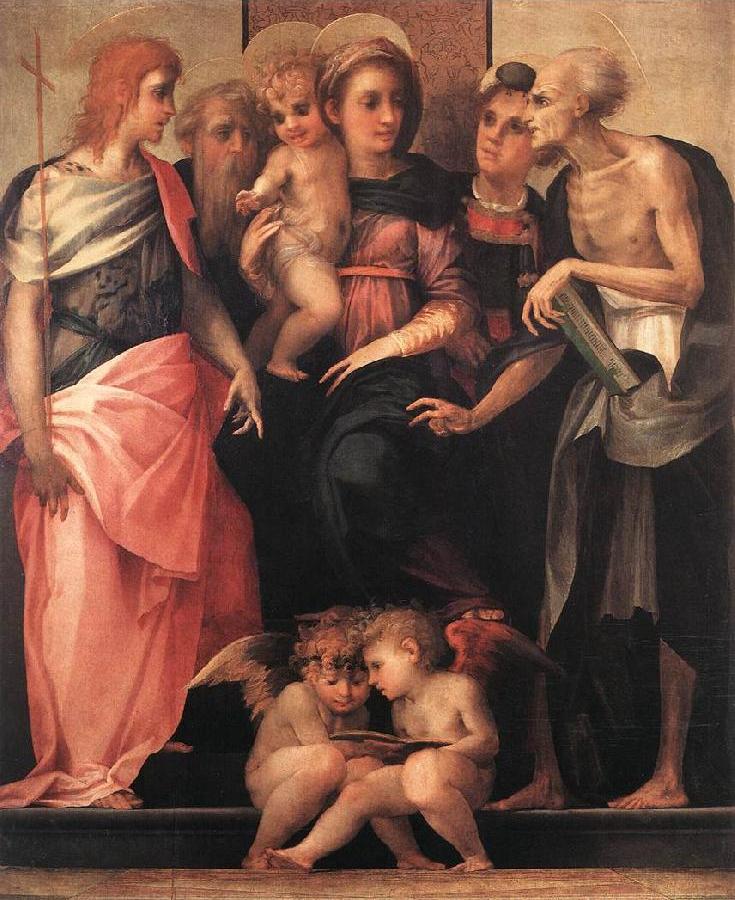 Madonna Enthroned with Four Saints