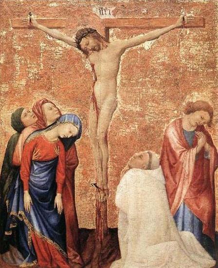 Christ on the Cross with a Carthusian Monk Time-line: 1351-1400 School: Flemish Form: painting Type: