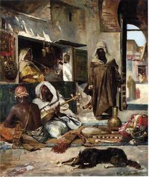 Arab or Arabic people and life. Orientalism oil paintings 559