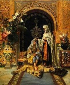 Arab or Arabic people and life. Orientalism oil paintings 235