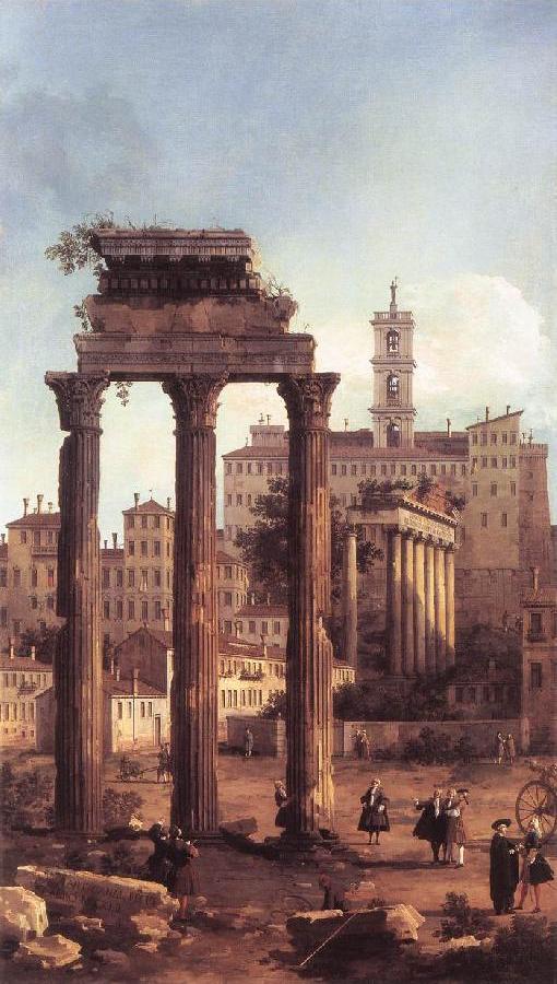 Rome: Ruins of the Forum, Looking towards the Capitol d