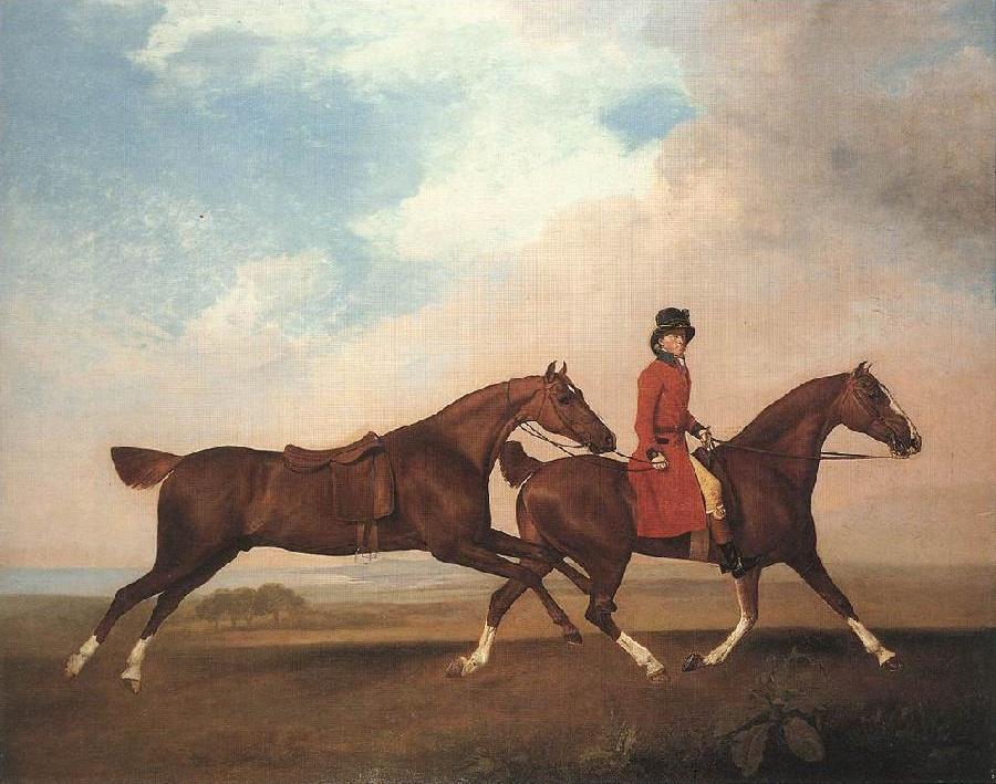 William Anderson with Two Saddle-horses er