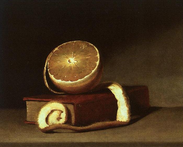 Still Life with Orange and Book