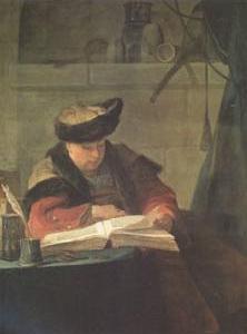 Le Souffleur(Portrait of Joseph Aved,the Painter,Known as A Chemist in His Laboratory) (mk05)