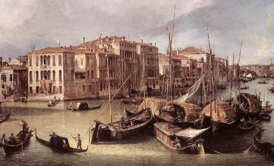 Grand Canal: Looking North-East toward the Rialto Bridge (detail) d