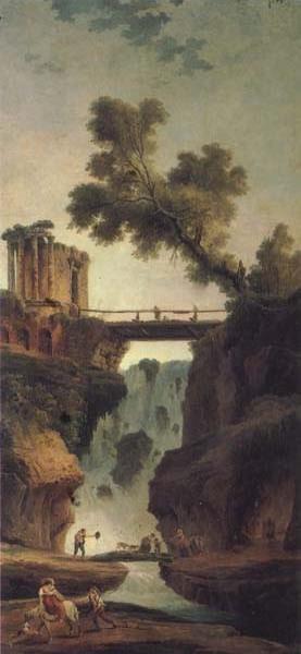 Landscape with Waterfall