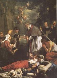 St Macaire of Ghent Tending the Plague-Stricken (mk05)