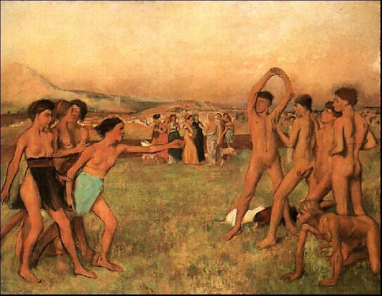 The Young Spartans Exercising