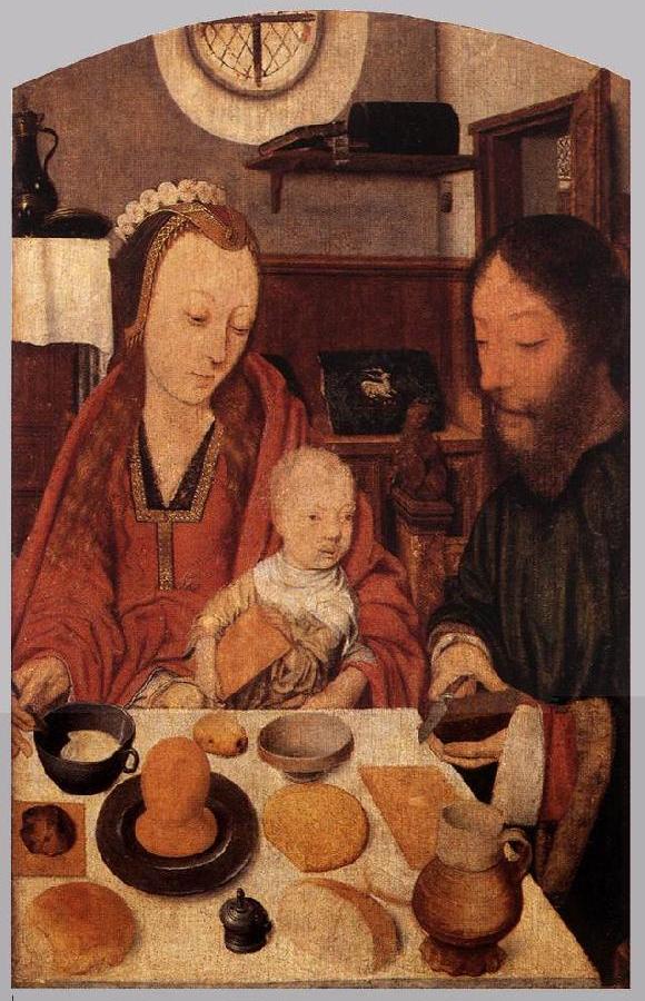 The Holy Family at Table ag