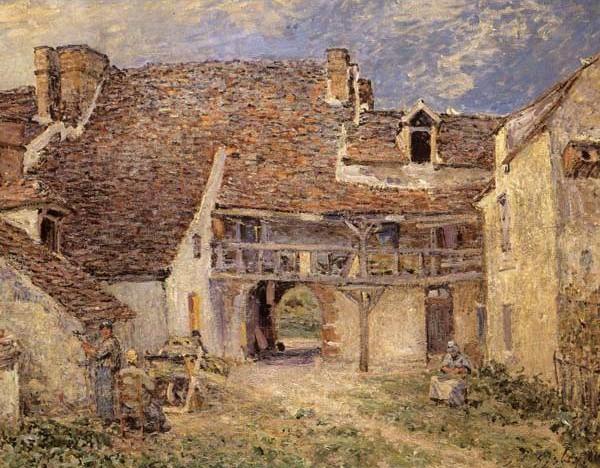 Courtyard of Farm at St-Mammes