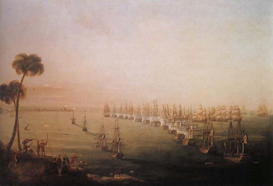 The Battle of the Nile,1 August 1798