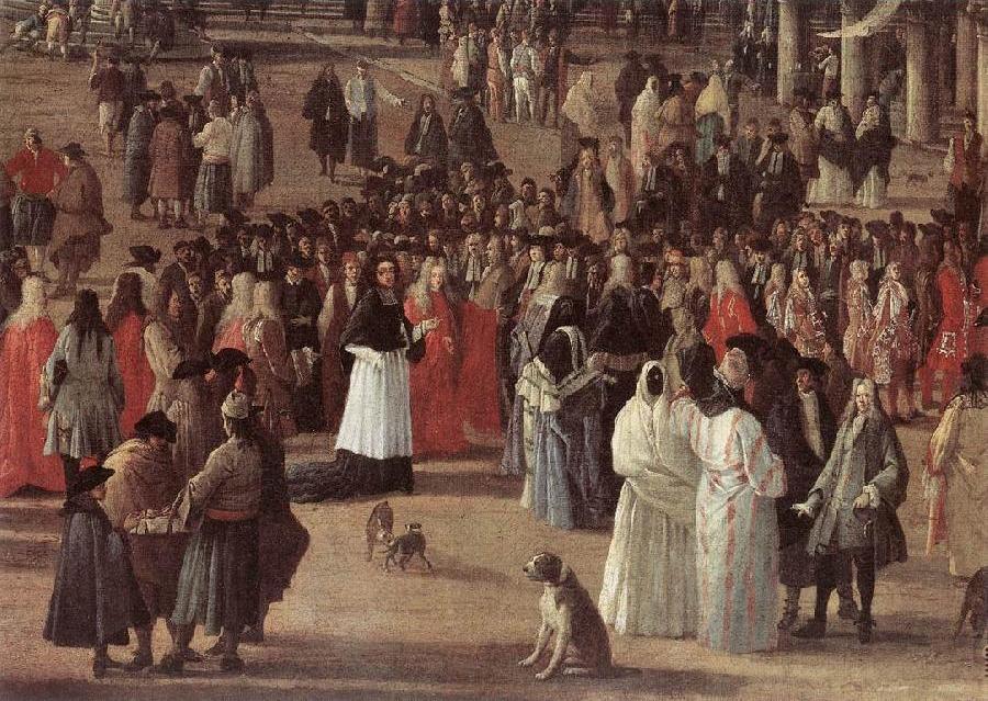 The Reception of Cardinal Cesar d Estrees (detail)