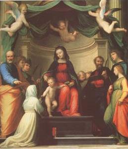 The Mystic Marriage of st Catherine of Siena,with Eight Saints (mk05)