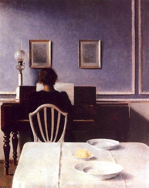 Interior with a Girl at the Clavier