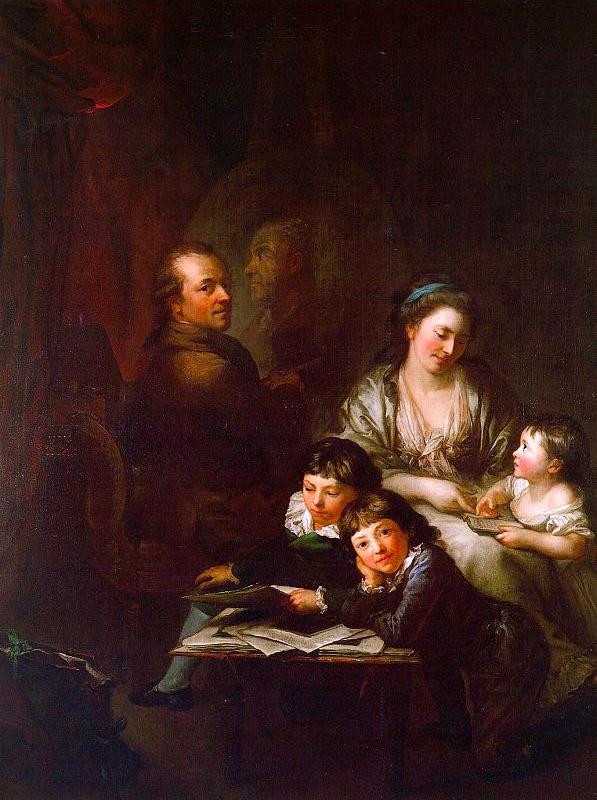 The Artists Family before the Portrait of Johann Georg Sulzer