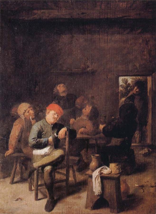 Peasants Smoking and Drinking