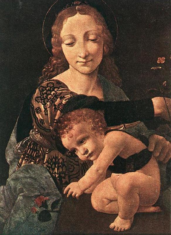 Virgin and Child with a Flower Vase (detail)